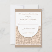 Damask Style Reply Kaart (Voorkant)
