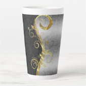 Damask & Swirl Latte Mok (Voorkant)
