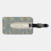  Damask, Swirls Bagagelabel (Achterkant horizontaal)