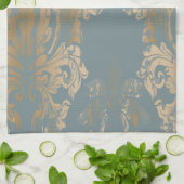 Damask , Swirls Bath Theedoek (Gevouwen)