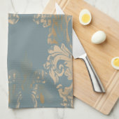 Damask , Swirls Bath Theedoek (Quarter Fold)