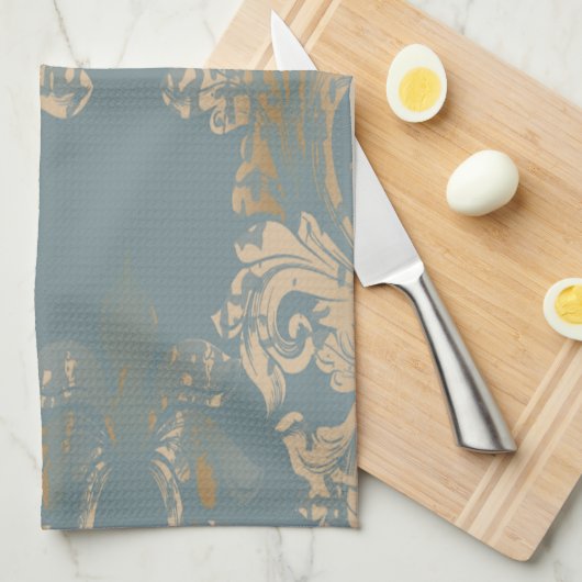  Damask , Swirls Bath Theedoek (Quarter Fold)