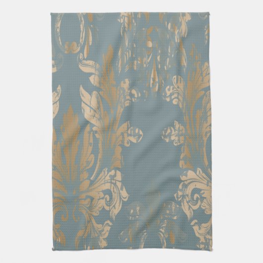  Damask , Swirls Bath Theedoek (Verticaal)