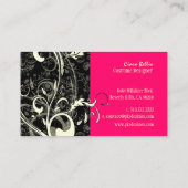 Damask + swirls Costume Designer Visitekaartje (Achterkant)