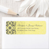 Damask Swirls Lace Butter Aangepast label (Insitu)