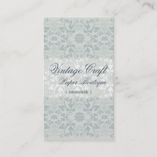 Damask Swirls Lace Dream Custom Visitekaartje (Voorkant)