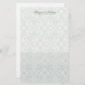 Damask Swirls Lace Dream Dank je wel Briefpapier (Voorkant / Achterkant)