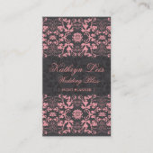Damask Swirls Lace Licorice Custom Profile Card Visitekaartje (Voorkant)