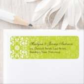 Damask Swirls Lace Limoen Aangepast label (Insitu)