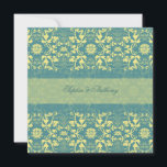 Damask Swirls Lace Peacock Blue Wedding Invitation Kaart<br><div class="desc">Ontworpen door: fat*fa*tin. Eenvoudig aan te passen met uw eigen tekst,  foto of afbeelding. Voor douaneverzoeken,  te contacteren gelieve vet*fa*tin direct. Aangepaste kosten zijn van toepassing op www.zazzle.com/fat_fa_tin www.zazzle.com/color_therapy www.zazzle.com/fatfatin_blue_knot www.zazzle.com/fatfatin_red_knot www.zazzle.com/fatfatin_box www.zazzle.com/fatfatin_ink</div>