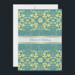 Damask Swirls Lace Peacock Blue Wedding Invitation Kaart<br><div class="desc">Ontworpen door: fat*fa*tin. Eenvoudig aan te passen met uw eigen tekst,  foto of afbeelding. Voor douaneverzoeken,  te contacteren gelieve vet*fa*tin direct. Aangepaste kosten zijn van toepassing op www.zazzle.com/fat_fa_tin www.zazzle.com/color_therapy www.zazzle.com/fatfatin_blue_knot www.zazzle.com/fatfatin_red_knot www.zazzle.com/fatfatin_box www.zazzle.com/fatfatin_ink</div>