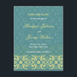 Damask Swirls Lace Peacock Opslaan van de datum Br Aankondigingskaart<br><div class="desc">Ontworpen door: fat*fa*tin. Eenvoudig aan te passen met uw eigen tekst,  foto of afbeelding. Voor douaneverzoeken,  te contacteren gelieve vet*fa*tin direct. Aangepaste kosten zijn van toepassing op www.zazzle.com/fat_fa_tin www.zazzle.com/color_therapy www.zazzle.com/fatfatin_blue_knot www.zazzle.com/fatfatin_red_knot www.zazzle.com/fatfatin_box www.zazzle.com/fatfatin_ink</div>