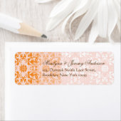 Damask Swirls Lace Sorbet Custom Label (Insitu)