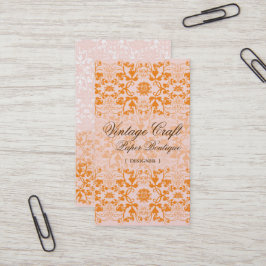 Damask Swirls Lace Sorbet Custom Visitekaartje