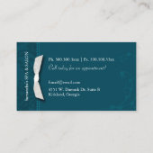 Damask Swirls Spa Massage Therapy Visitekaartje (Achterkant)