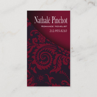 Damask Swoboop - Novelist Writer Editor Freelancer Visitekaartje