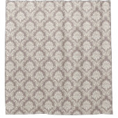 Damask Tan Shower Curtain Douchegordijn (Voorkant)