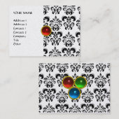 DAMASK THREEGEM parel Visitekaartje (Voorkant / Achterkant)