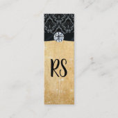 Damask Trim / Rustic / Diamond Mini Visitekaartje (Voorkant)