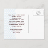 Damask Tropical | Bewaar de datum aankondiging (Achterkant)