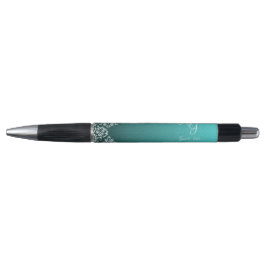 Damask Turquoise Wedding Pens Pen
