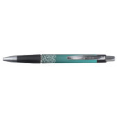 Damask Turquoise Wedding Pens Pen (Achterkant)