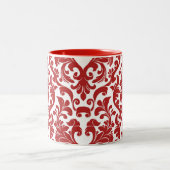 Damask Tweekleurige Koffiemok (Center)