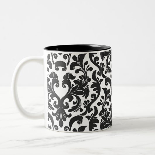Damask Tweekleurige Koffiemok (Links)