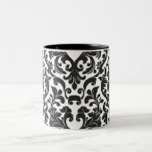Damask Tweekleurige Koffiemok (Center)