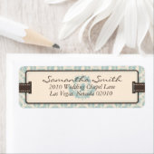 Damask Tweets Retourlabel B Etiket (Insitu)