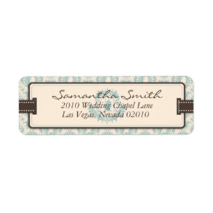 Damask Tweets retourlabel B Etiket