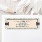 Damask Tweets Retourlabel Etiket (Insitu)