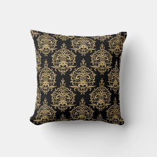 Damask Two-Sided Monogram Kussen