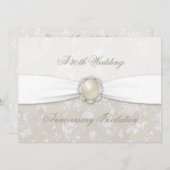 Damask uitnodiging 30ste trouwverjaardag (Voorkant / Achterkant)