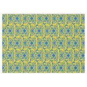 Damask Ukraine Energieert Yellow Freedom Blue Tafelkleed (Voorkant (Horizontaal))