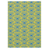 Damask Ukraine Energieert Yellow Freedom Blue Tafelkleed (Voorkant)