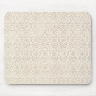 Damask Vanilla Pattern Muismat