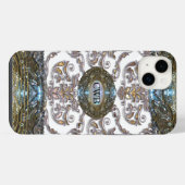 Damask Veyla Barok Monogram iPhone Hoesje (Achterkant horizontaal)