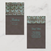 Damask Visitekaartje Interior Design 4 (Voorkant / Achterkant)