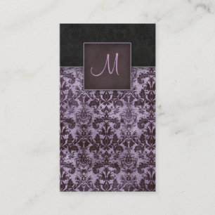 Damask Visitekaartje Interior Design 5 Paars