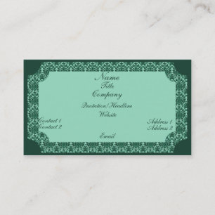  Damask Visitekaartje, Mint Green Visitekaartje