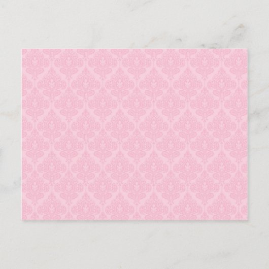 Damask Vrijgezellenfeest Advice Card voor de Bride Advieskaart (Achterkant)