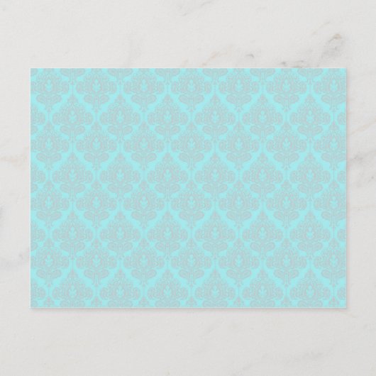 Damask Vrijgezellenfeest Advice Card voor de Bride Advieskaart (Achterkant)