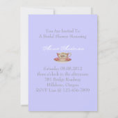  Damask vrijgezellenfeest Tea Party Kaart (Achterkant)