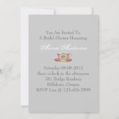  Damask vrijgezellenfeest Tea Party Kaart (Achterkant)