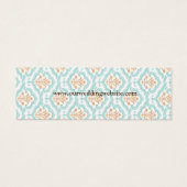 Damask Wallpaper Floral Wedding Website Kaart (Achterkant)