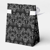 Damask Wallpaper - wit + je achtergrond. Bedankdoosjes (Achterkant)