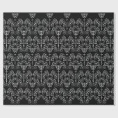  Damask Wallpaper - wit + je achtergrond. Cadeaupapier (Vlak)