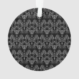 Damask Wallpaper - wit + je achtergrond. Ornament