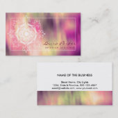 Damask Waterverf Mandala Elegant Artist  Visitekaartje (Voorkant / Achterkant)